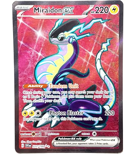 Amazon.com: Miraidon ex 079/197 Double Rare - Obsidian Flames